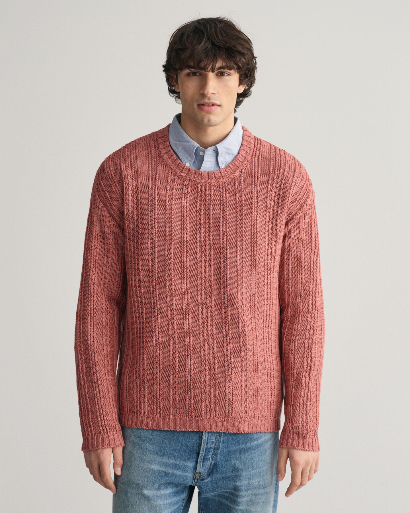 Linen Silk Crew Neck Sweater