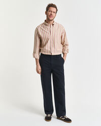 Relaxed fit ‑mitoitettu raidallinen Heritage-oxford-paita