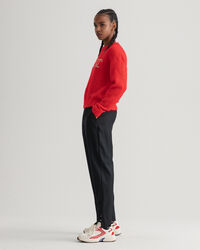 Mohairvillainen Logo-neulepusero, py&ouml;re&auml; p&auml;&auml;ntie