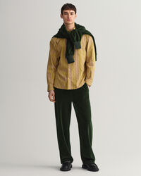 Relaxed fit ‑mitoitettu paita dobby-kudotuilla raidoilla