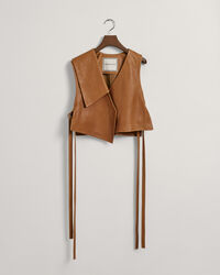 Pelkistetty nahkaliivi