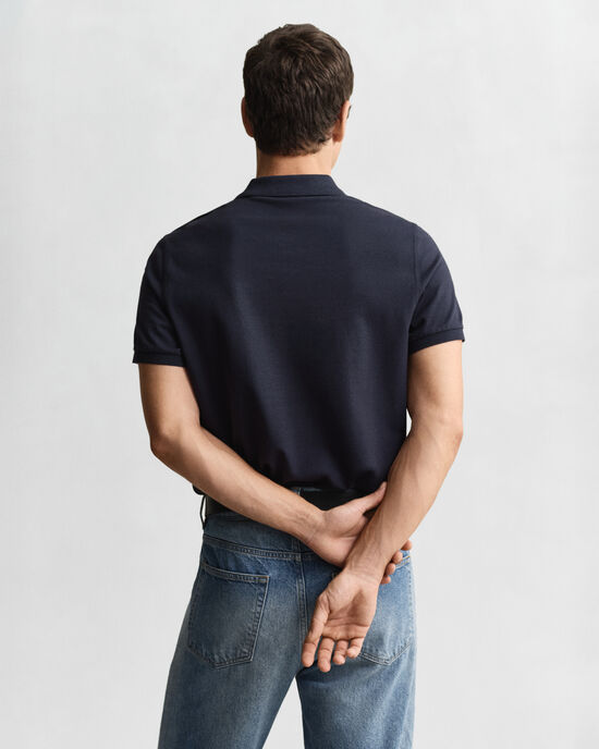 Regular fit -mitoitettu Shield-pikeepaita