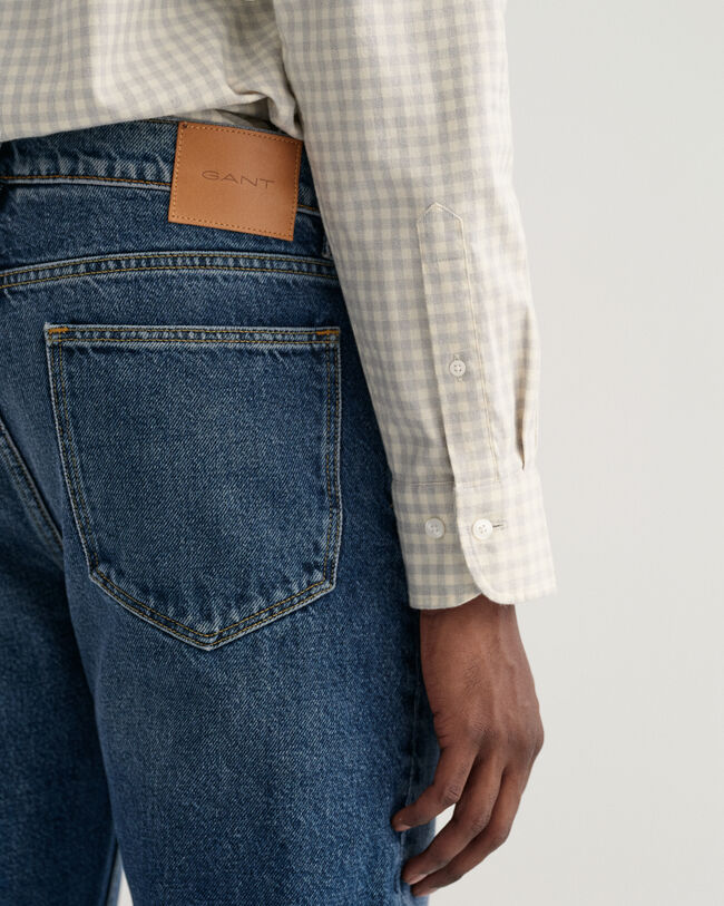 Regular&nbsp;fit ‑mitoitettu Jasp&eacute; Gingham ‑paita