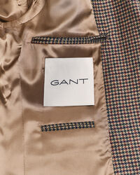 Slim fit ‑mitoitettu kukonaskelruutuinen bleiseri