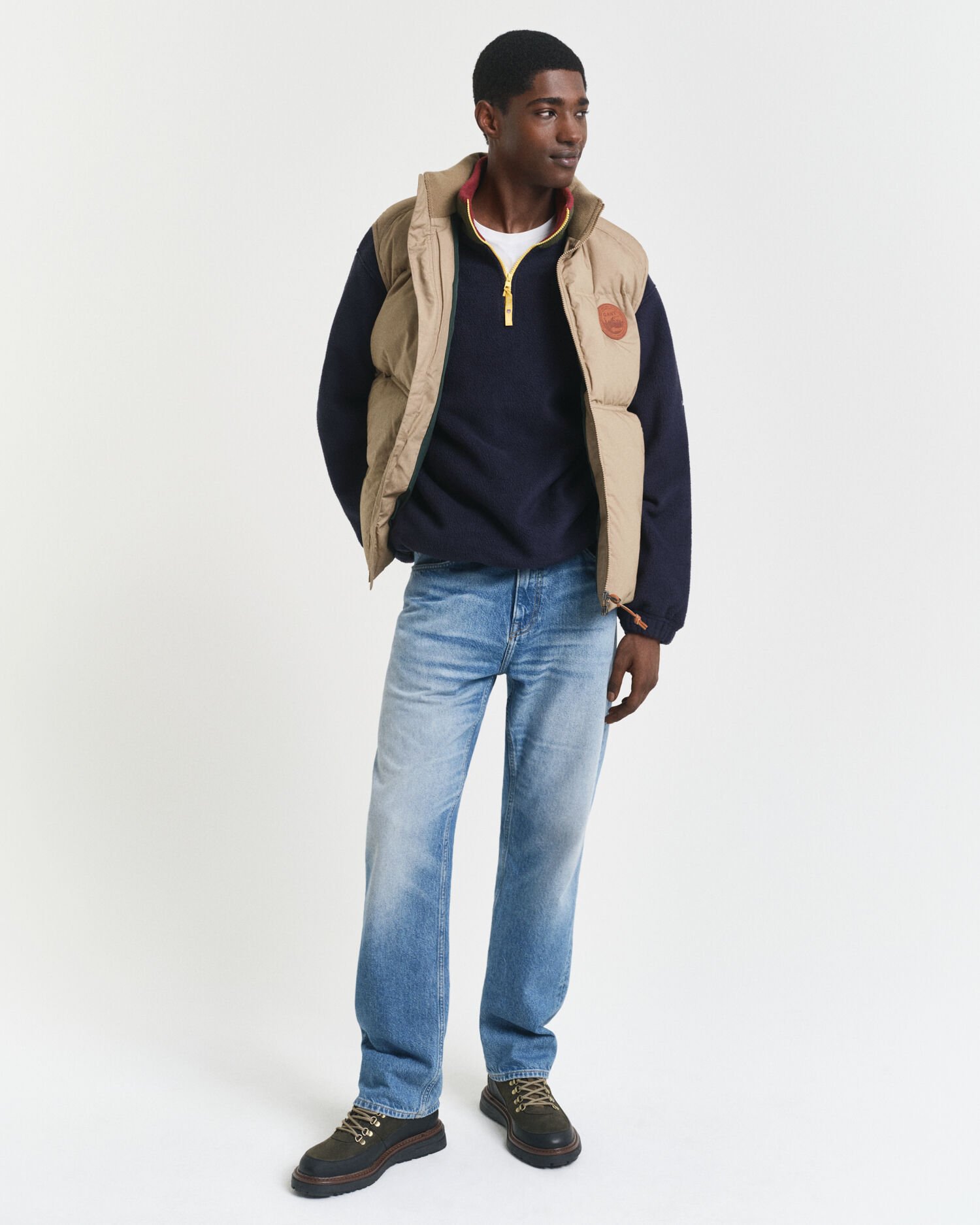 Monivärinen fleecepaita