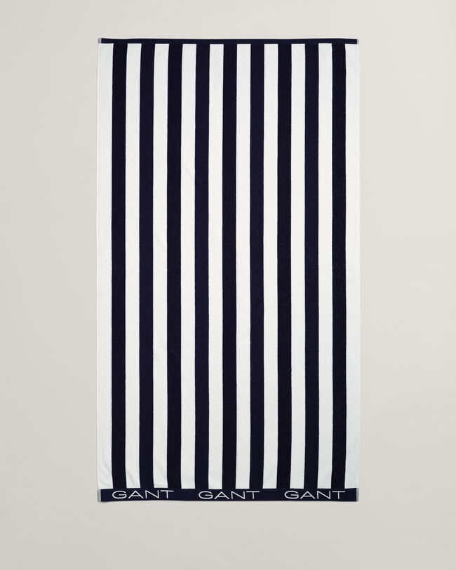 Leveäraitainen rantapyyhe