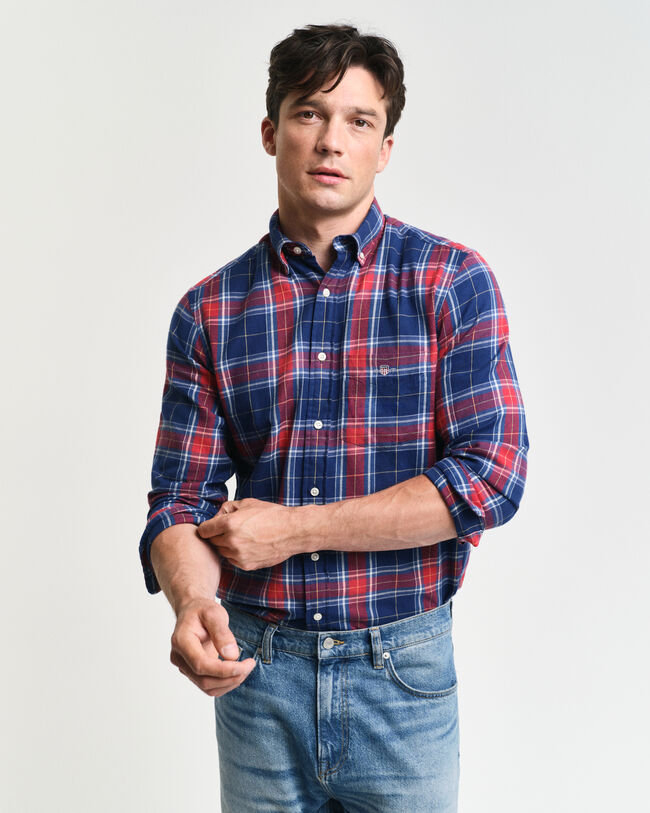 Regular Fit Checked Flannel Shirt