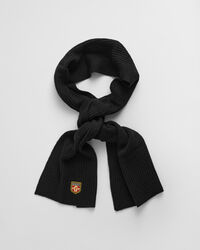 Badge-villapipo ja ‑kaulaliina lahjapakkauksessa