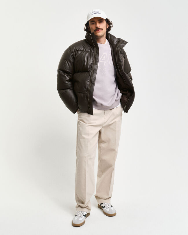 Nahkainen untuvatakki