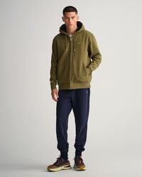 Fleecekankainen sherpa-vetoketjuhuppari