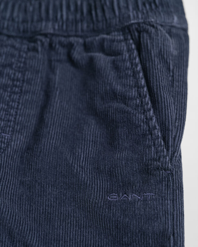 Baby-malliston joustavavyötäröiset vakosamettihousut