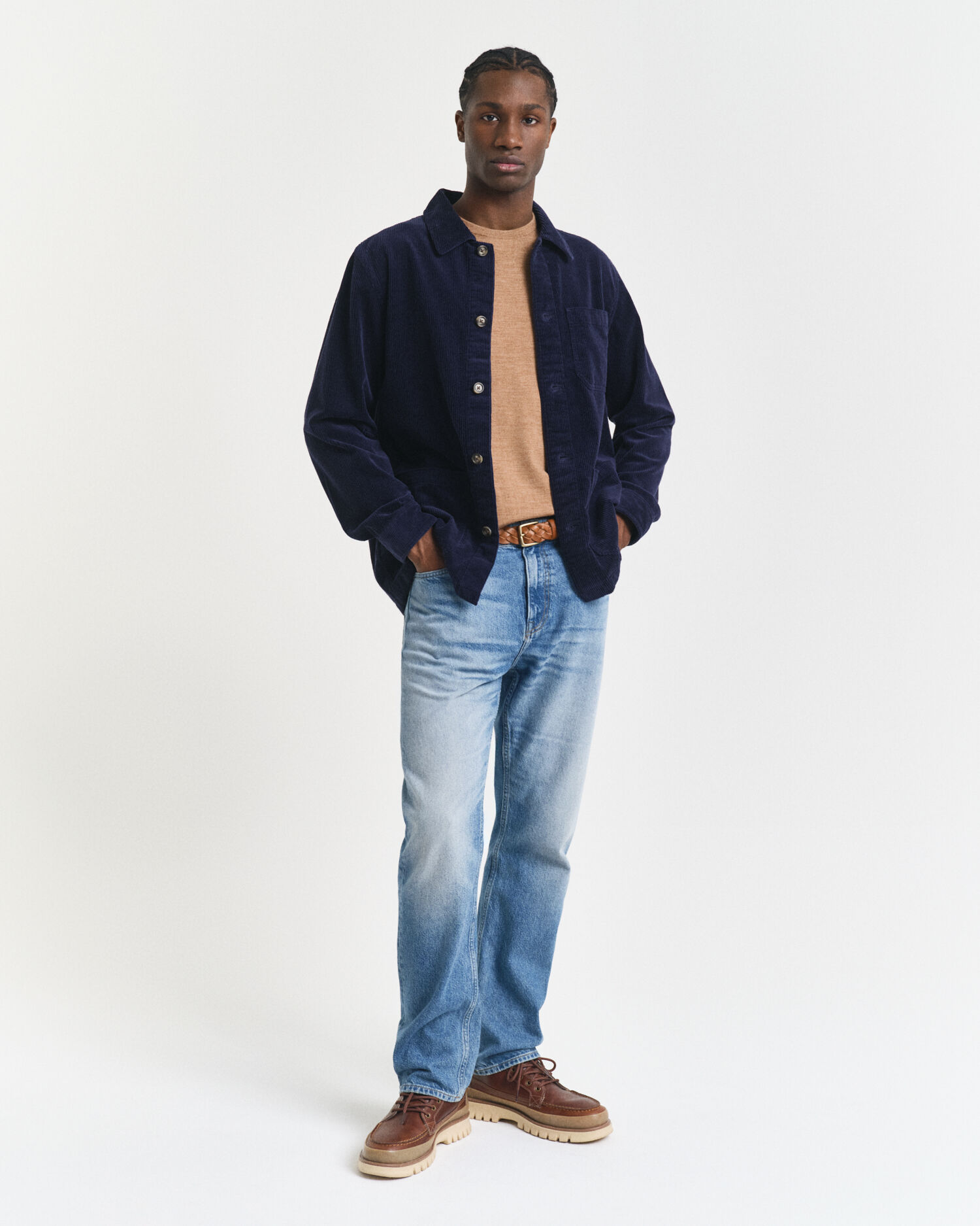 Ohut merinovillaneule, pyöreä pääntie