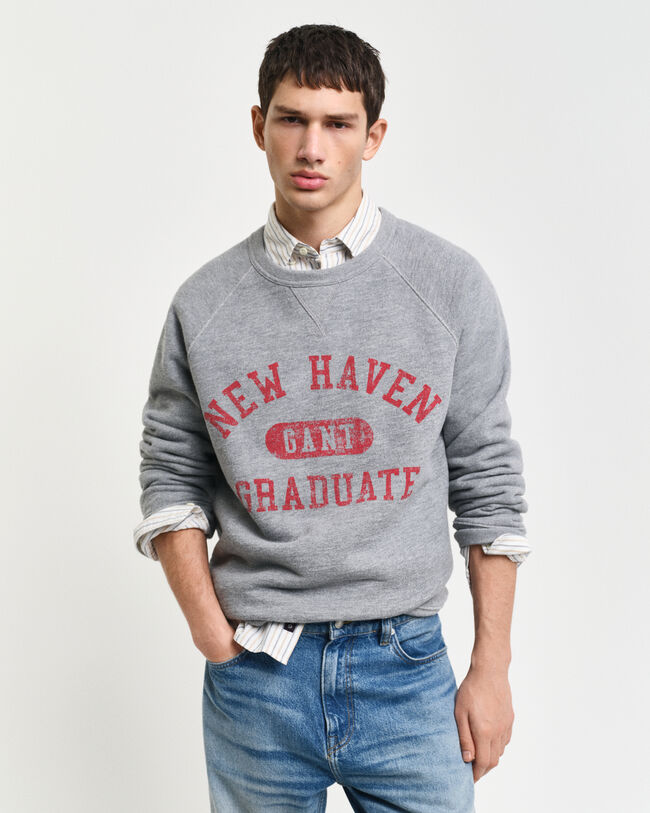 Graphic-collegepaita, py&ouml;re&auml; p&auml;&auml;ntie