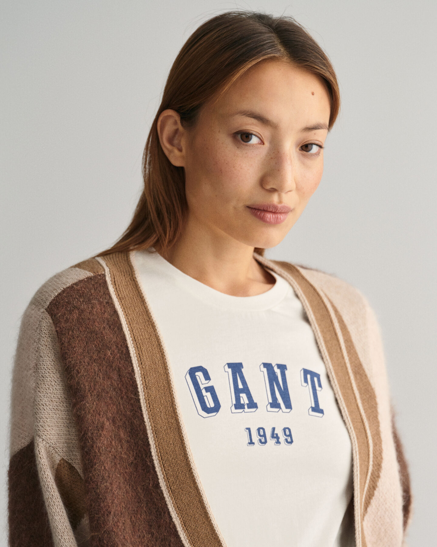 Printtikuvioitu Letters-intarsianeuletakki