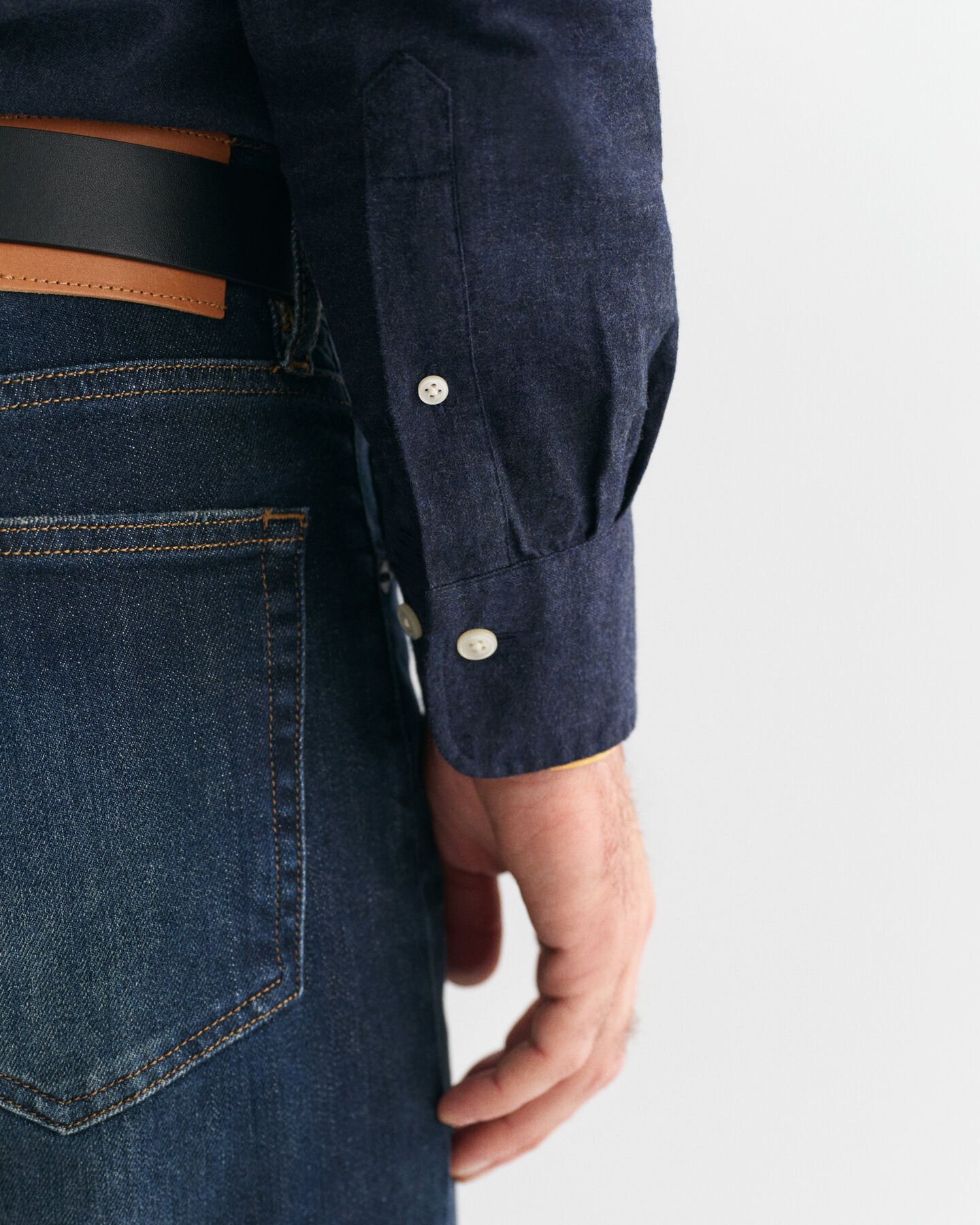 Regular fit ‑mitoitettu meleerattu flanellipaita