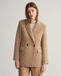 Regular fit ‑mitoitettu kalanruotokuvioinen bleiseri