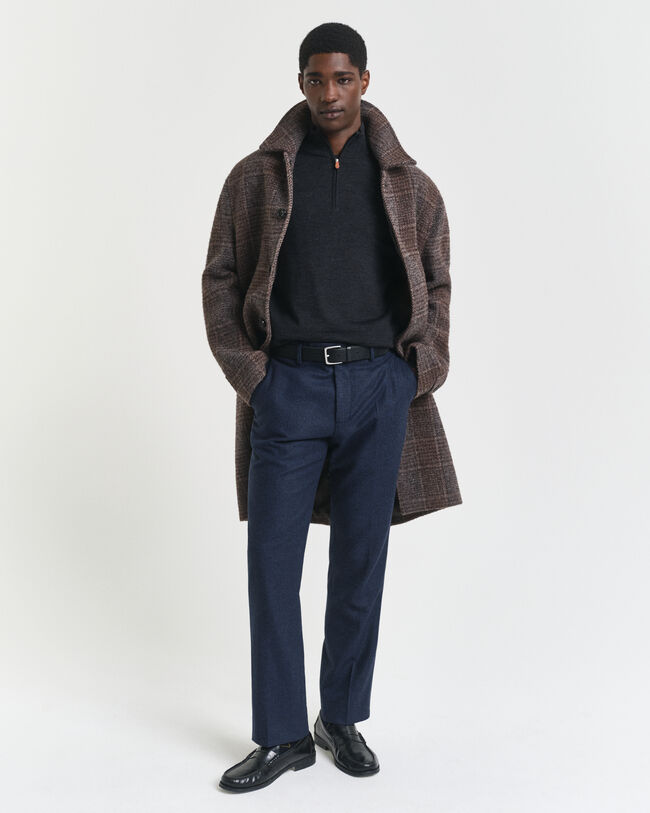 Ohut merinovillaneule, vetoketjukaulus