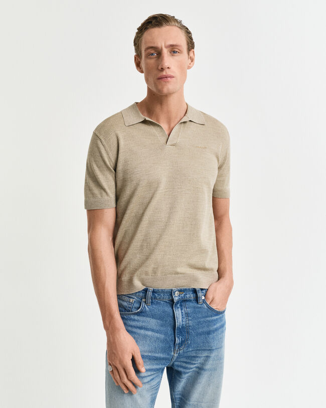 Lyhythihainen Sunfaded-pikeeneulepusero