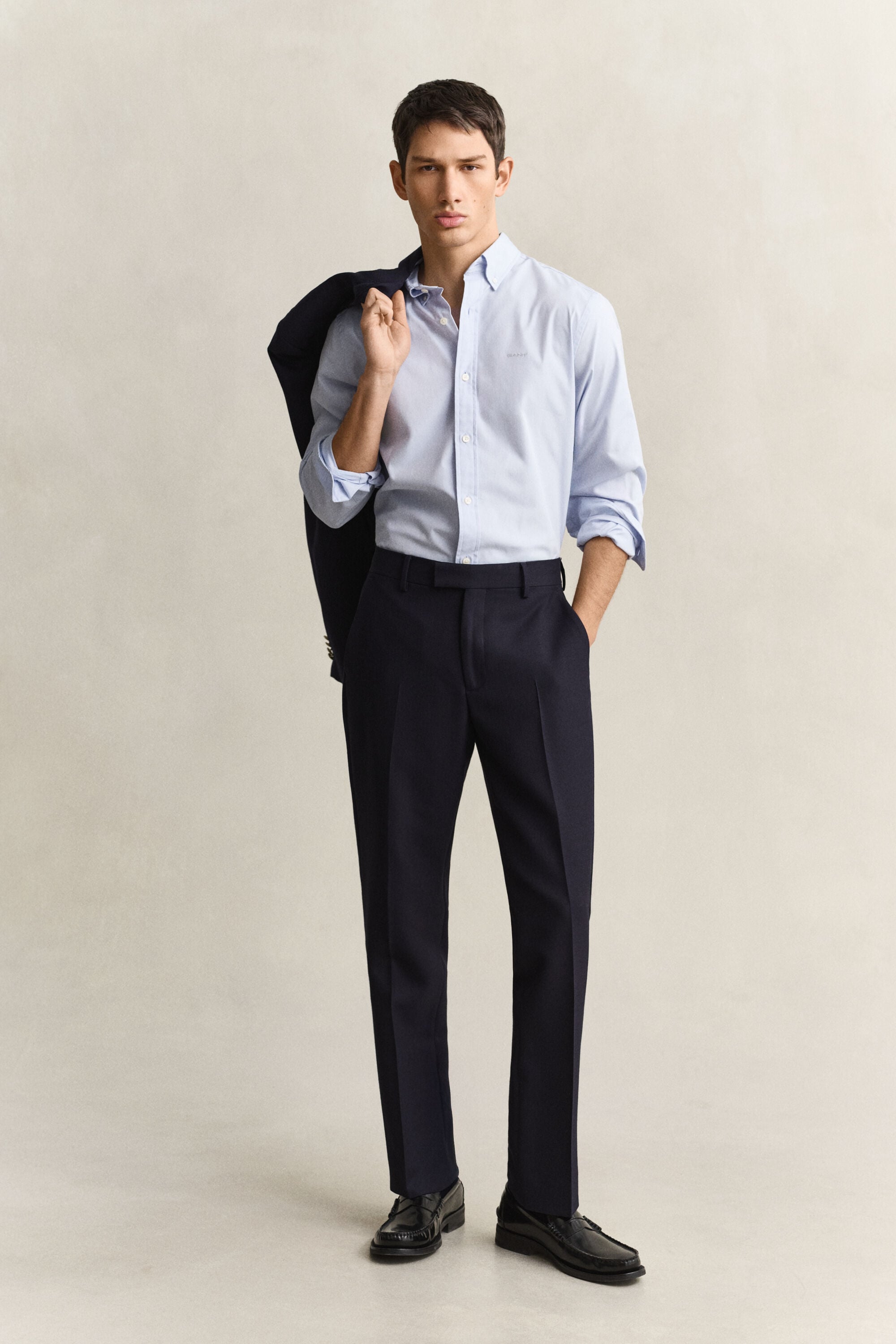Regular fit ‑mitoitettu pinpoint oxford ‑paita