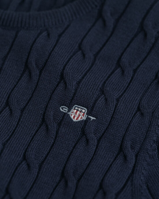 Teen Girls -malliston joustopuuvillainen lyhythihainen palmikkoneulepusero