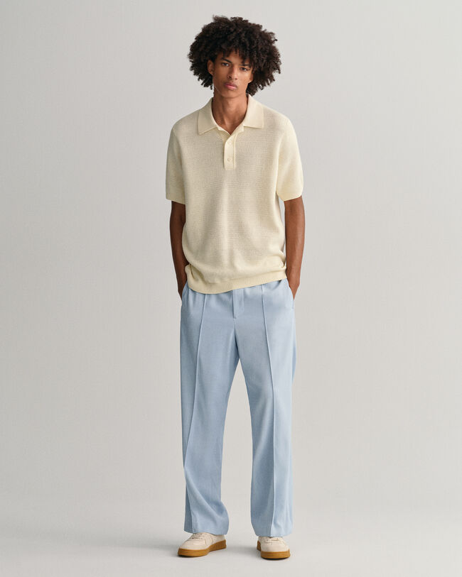 Kohopintainen puuvillapikeepaita