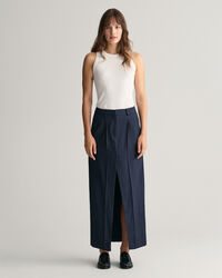 Laskostettu Pinstripe-maksihame