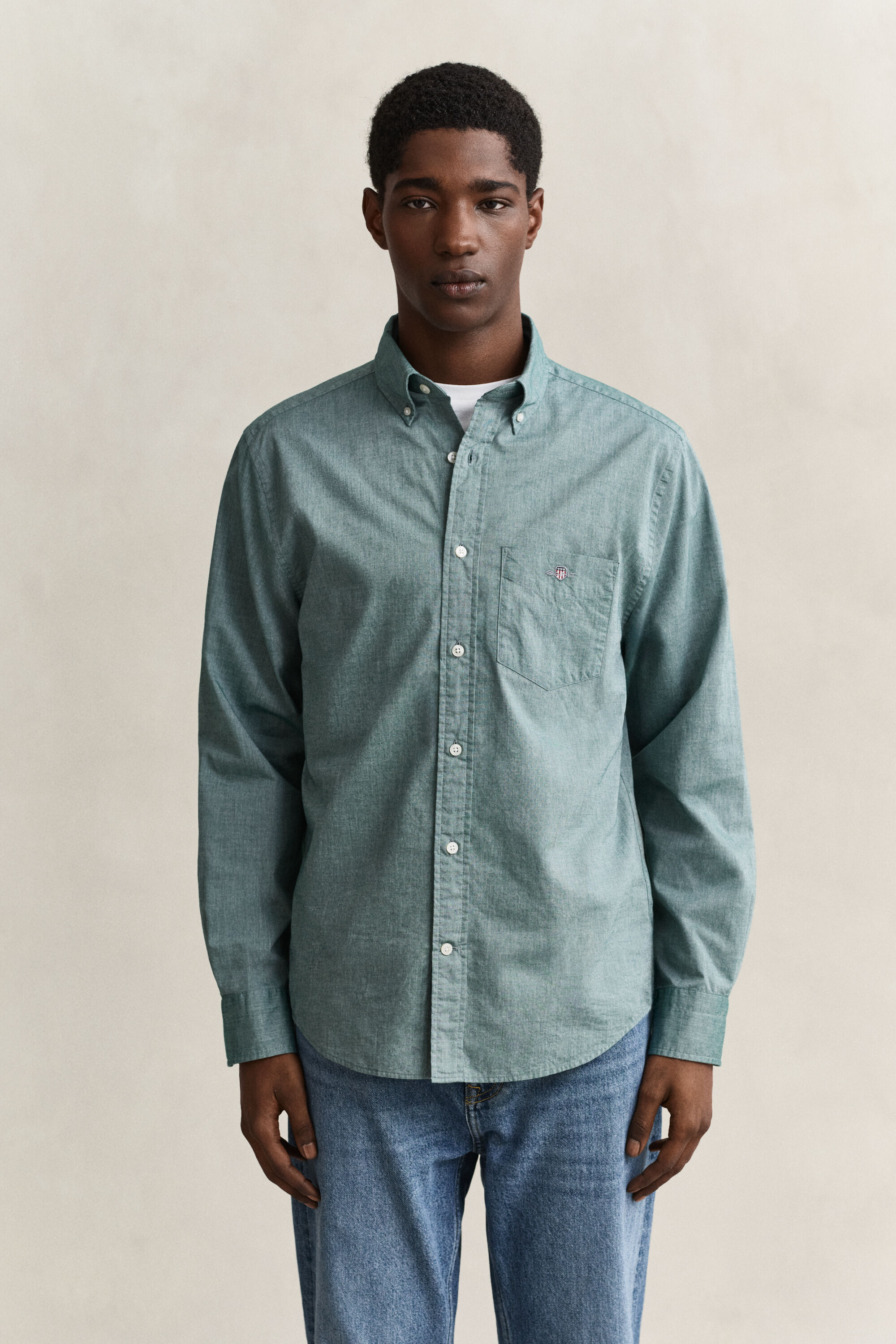 Regular fit ‑mitoitettu Classic-popliinipaita
