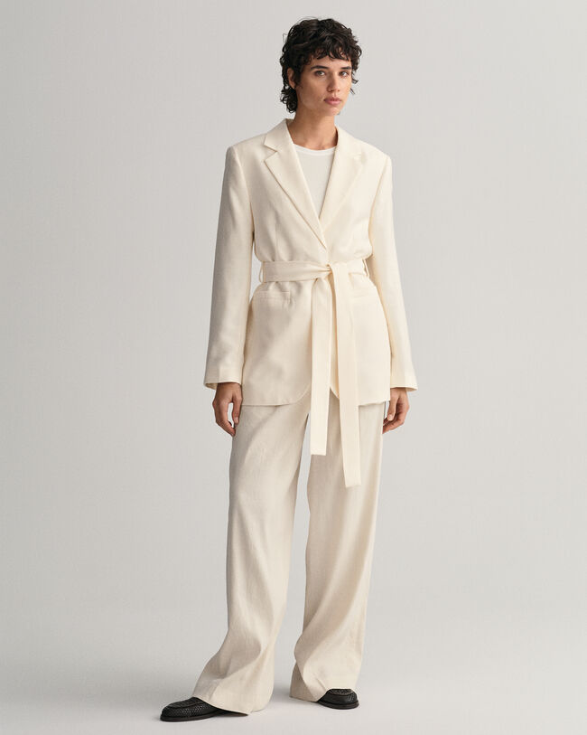 Regular fit -mitoitettu vy&ouml;llinen bleiseri