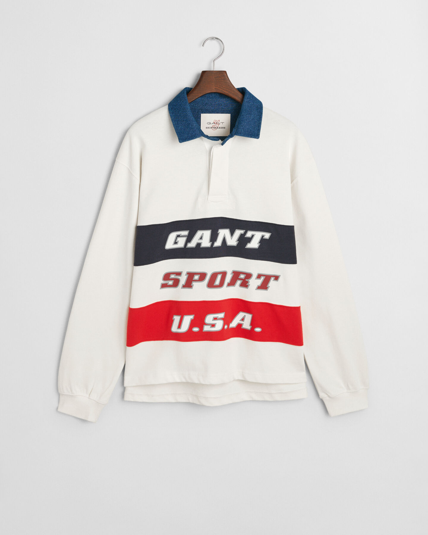 Denimkauluksinen Heavy Rugger ‑paita