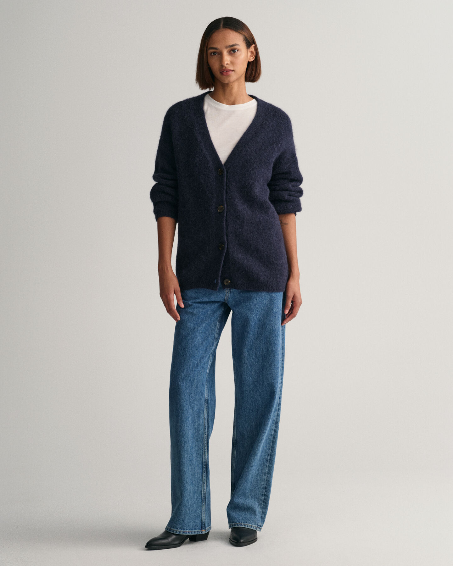 Hairy Texture -v‑neuletakki