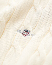 Teens-malliston vetoketjukauluksellinenpalmikkoneule puuvillaa