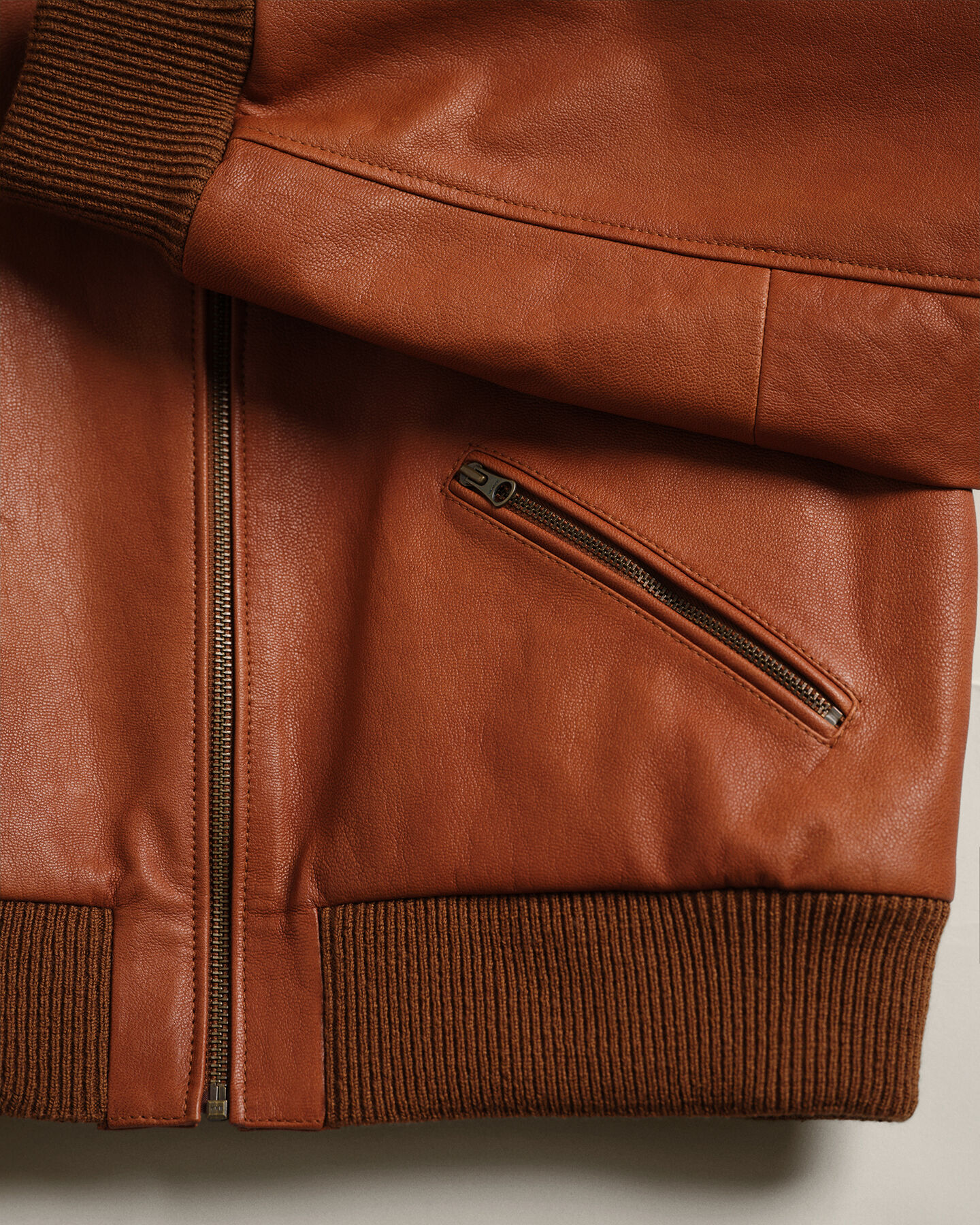 Wrangler x GANT ‑malliston nahkatakki