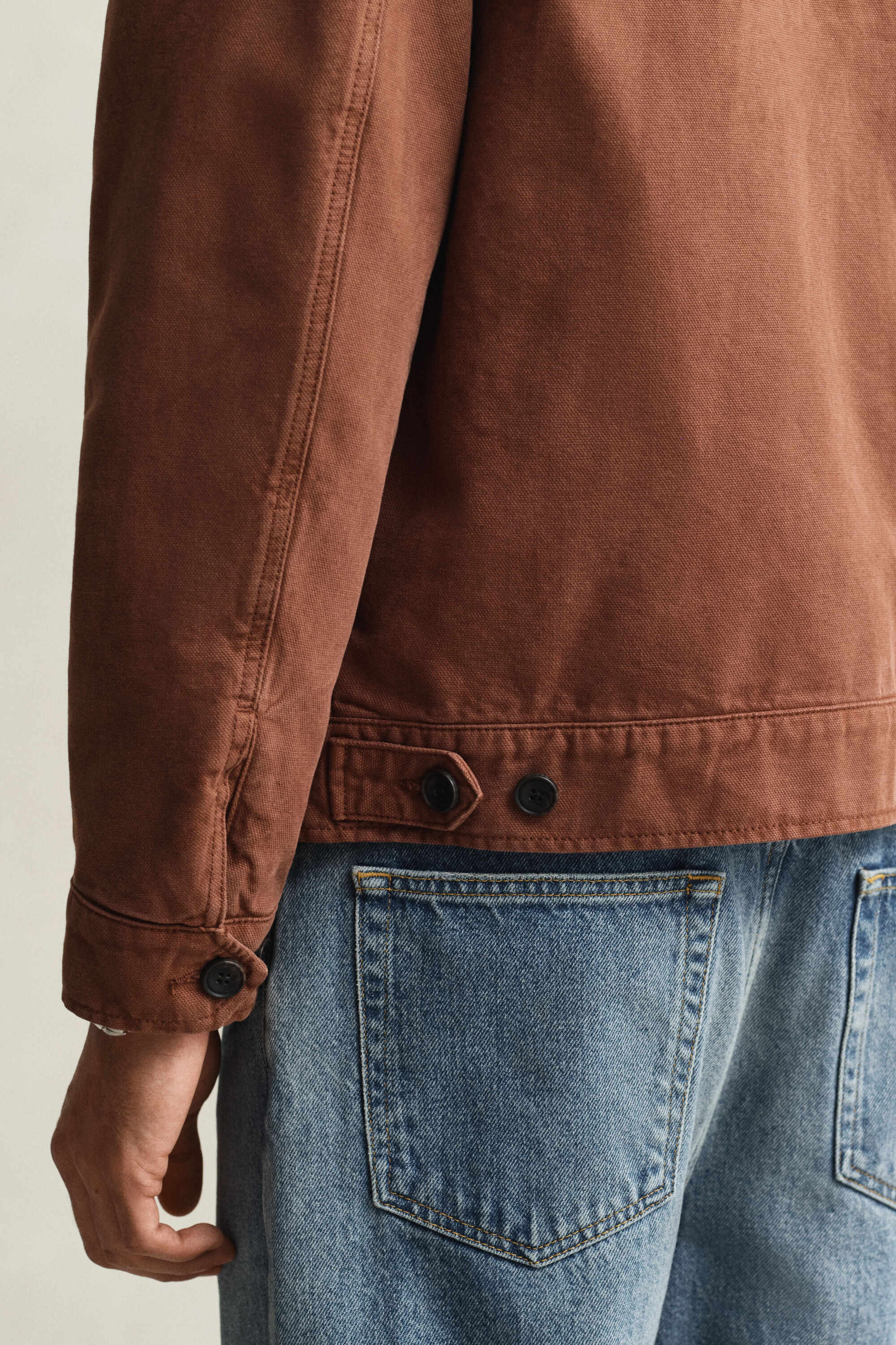 Puuvillainen kanvaasitakki