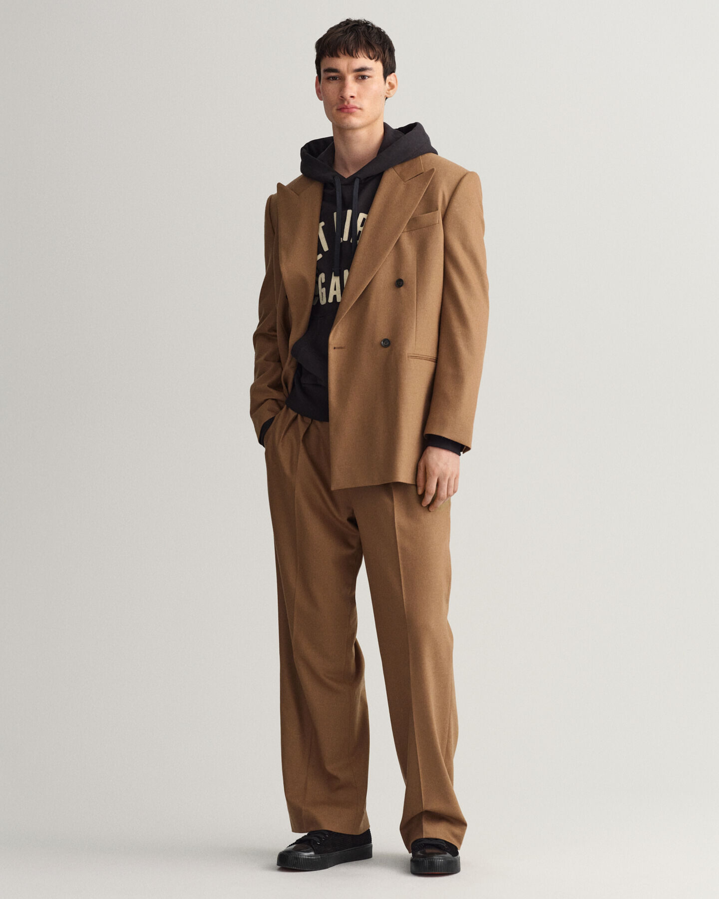 Oversized fit ‑mitoitettu juhlakäyttöön sopiva flanellibleiseri