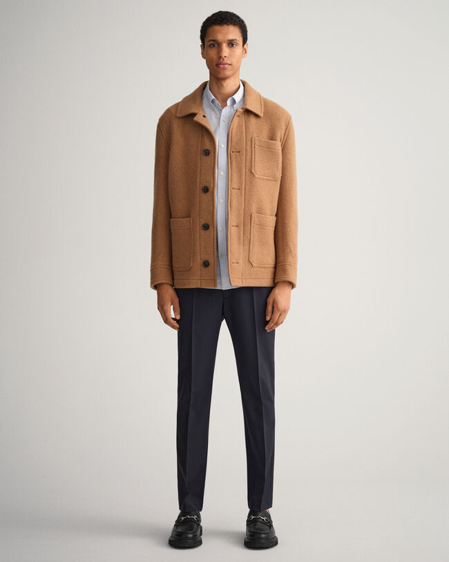 Slim fit ‑mitoitettu paita broadcloth-kankaasta