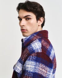 Ruudullinen villasekoitepusakka