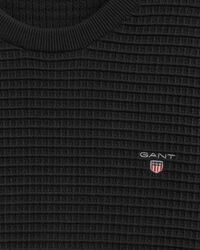 Texture-puuvillaneulepusero, py&ouml;re&auml; p&auml;&auml;ntie