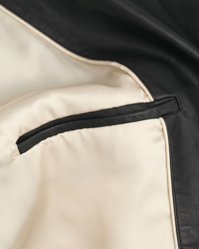 Pleated Leather Shorts