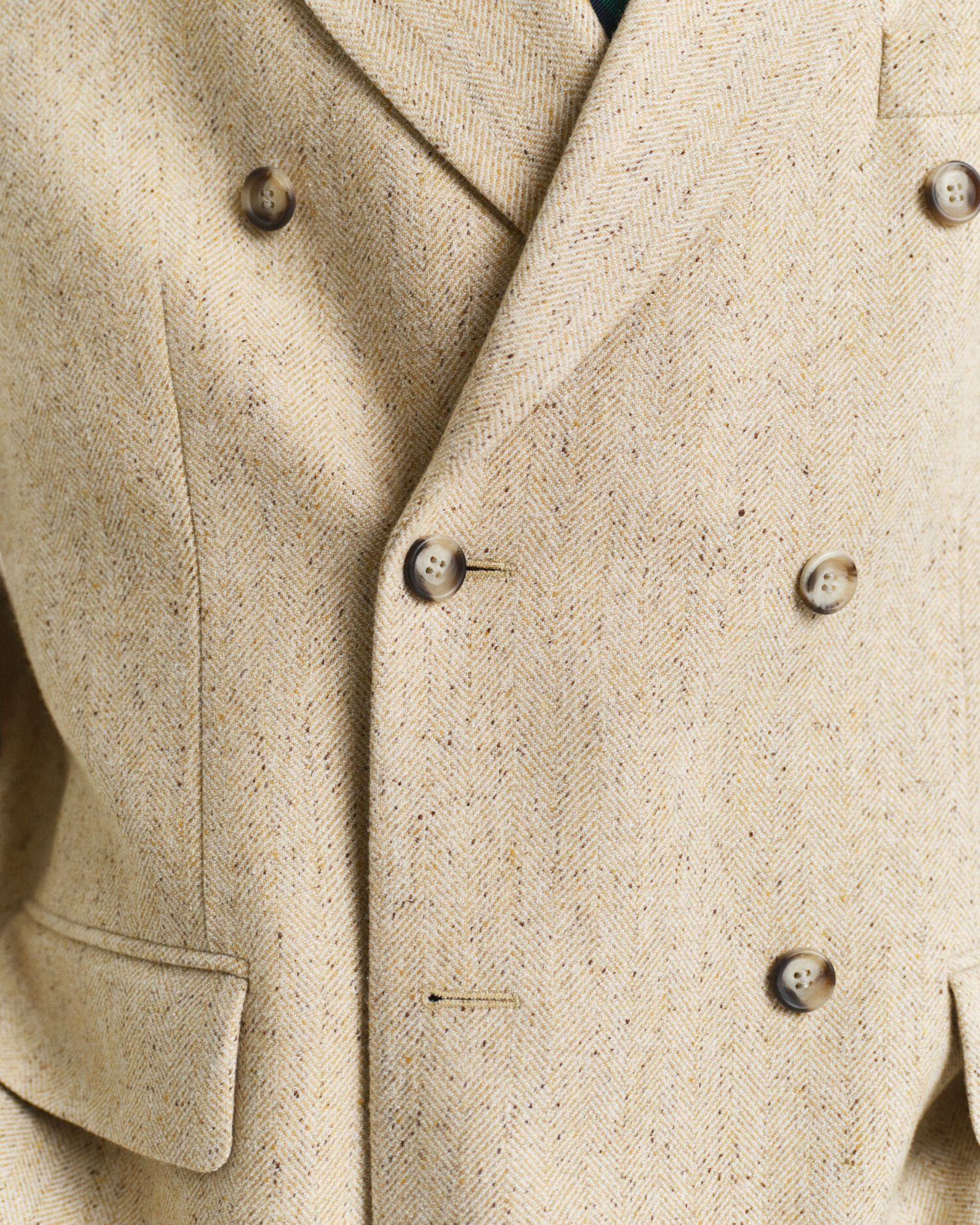 Relaxed fit ‑mitoitettu kalanruotokuvioinen puvuntakki