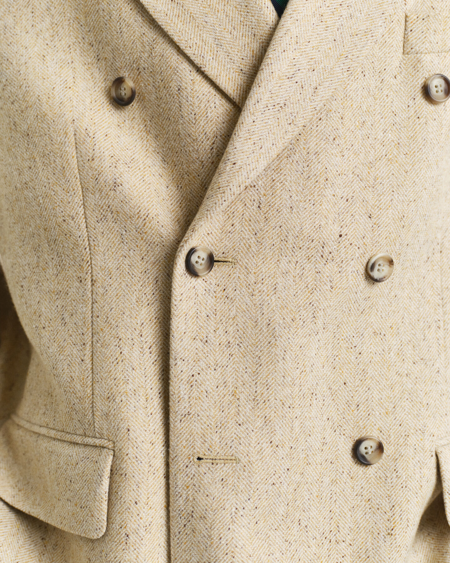 Relaxed fit ‑mitoitettu kalanruotokuvioinen puvuntakki