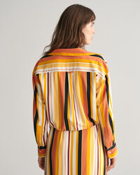 Relaxed&nbsp;fit ‑mitoitettu Tie Band -raitapaita