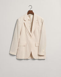 Regular fit ‑mitoitettu joustava pellavableiseri