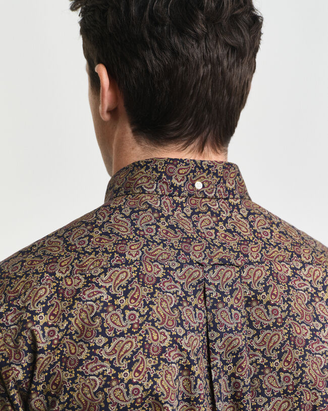 Regular fit ‑mitoitettu paisley-printtipaita