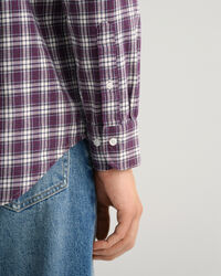 Regular fit ‑mitoitettu ruudullinen flanellipaita