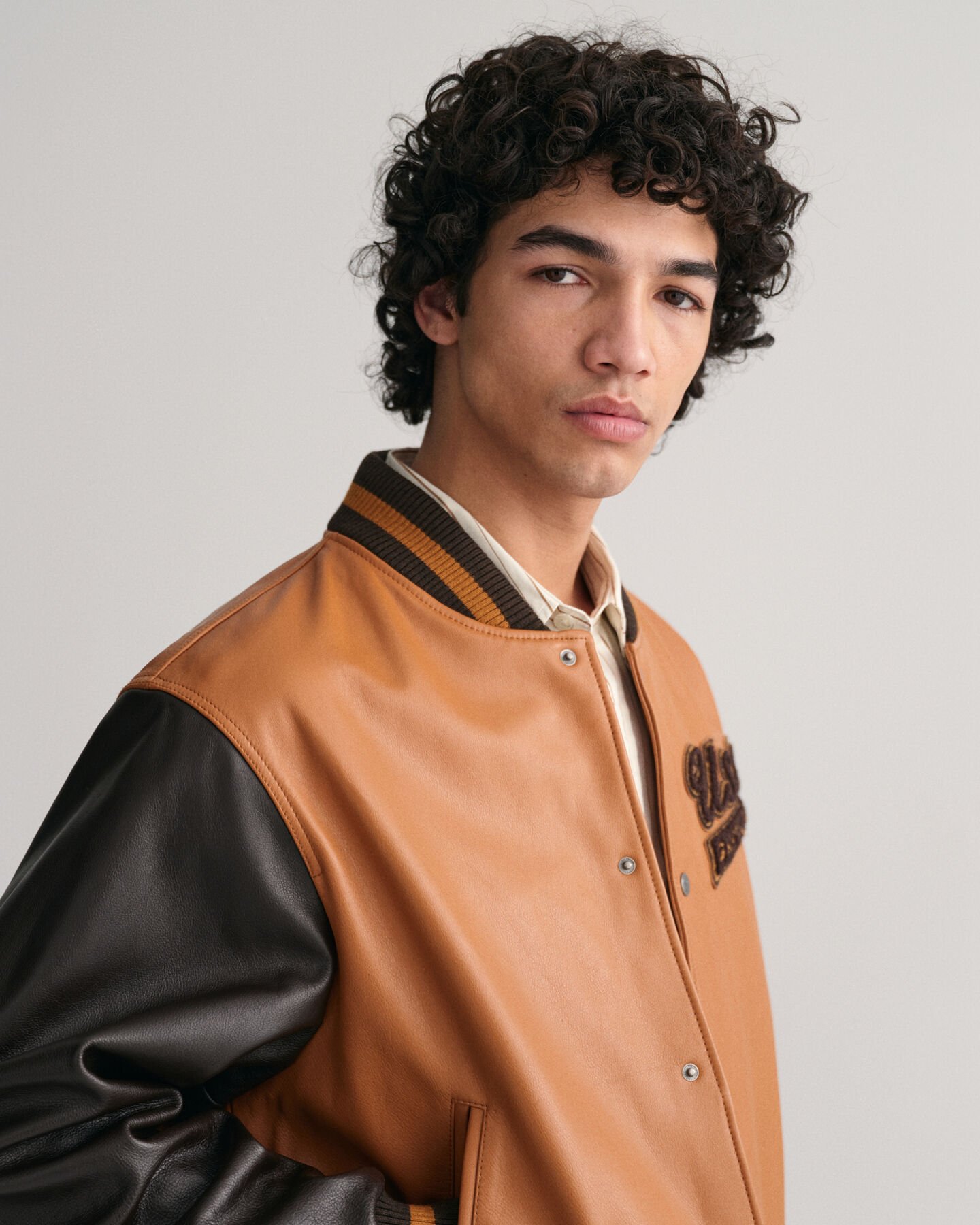 Nahkainen GANT Varsity Jacket
