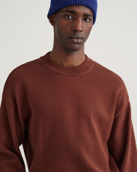 Supima-puuvillaneulepusero, py&ouml;re&auml; p&auml;&auml;ntie