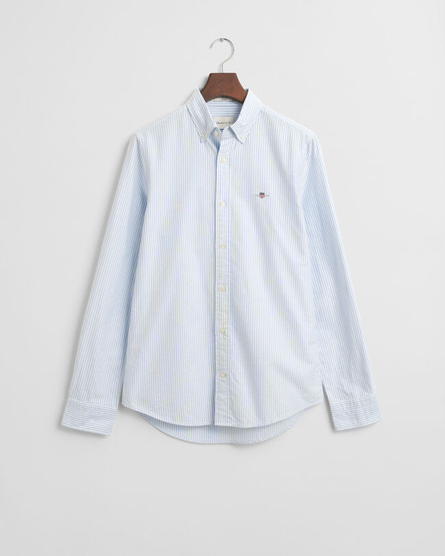 Slim fit ‑mitoitettu pystyraidallinen klassinen oxford-paita