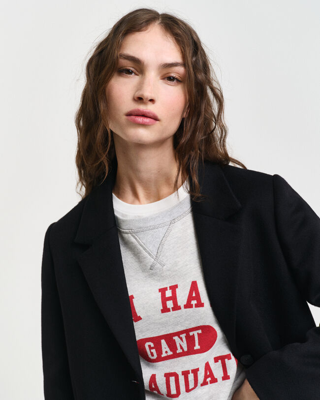 Hyvin istuva klassinen villakangastakki