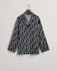 Relaxed fit ‑mitoitettu printtikuvioitu Chain-pyjamapaita