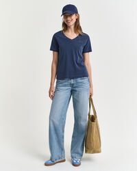 Sunfaded-t‑paita, v‑pääntie